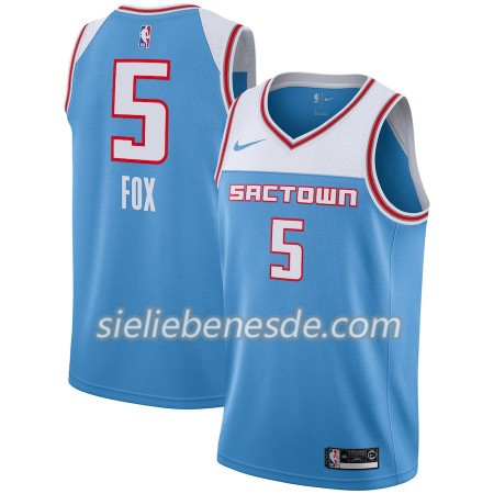Herren NBA Sacramento Kings Trikot De'Aaron Fox 5 2018-19 Nike City Edition Blau Swingman